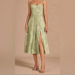 Azazie Atelier Celadon Ophelie Midi Dress